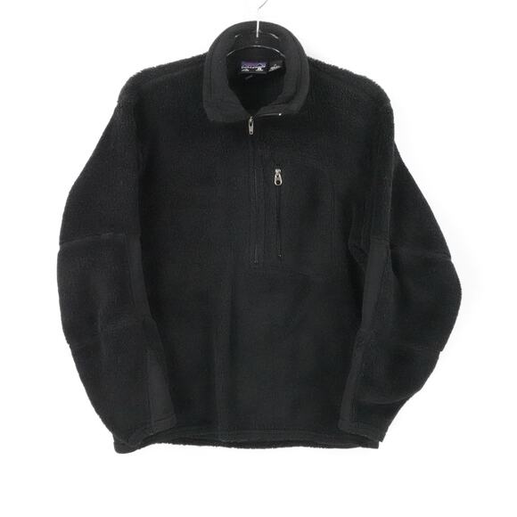 Vintage‎ Patagonia Sweater Mens Extra Small Black Polartec Regulator Fleece USA